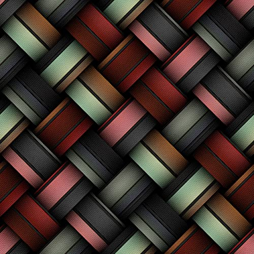 HEKO PANELS Stoff Oxford Wasserdichte Meterware Canvas-Stoff Polyester Stoff Zum Nähen Nähstoffe Möbelstoffe Dekostoffe Handwerken Wasserabweisend Blickdicht 3D 2 Meter 155 x 200 cm