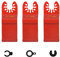 Litorange Multitool Blades Oscillating Multi Tool Carbide End Blades for Grout Removal Mortar Cutting