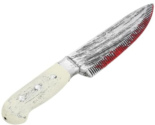 Chaks Blutiges Mörder Messer - 33 cm | Halloween Küchenmesser Waffe