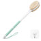Back Scrubber Body Shower Brush: Anti Slip Long Handle Bath Brush with Stiff and Soft Bristles - Showering Exfoliator Wet or Dry Brushing for Women, Men, Elderly (Mint Green)