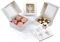 Miss Bakery's House® Cupcake Box mit Fenster - 4er - Weiß - 10 Stück - Muffins und Cupcakes geschützt Aufbewahren und Mitnehmen - Transportschachtel mit Folien-Sichtfenster
