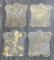 unendlich schoen - 4er Set Echt Kuhfell Untersetzer Deko Glasuntersetzer für den besonderen Anlass (Ø 13cm Minikuhfell, Gold)