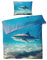 QEODAH Hai Bettwäsche 135x200 Winter - Meerestiere Bettbezug 135 x 200 2er Set - Wendebettwäsche & Kissenbezug 80x80 cm - Weiche Mikrofaser Bettwäsche-Sets mit Reißverschluss - Schlafzimmer Bett Deko