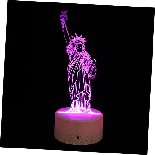 HEMOTON 1satz Usb Nachtlampe Freiheitsstatue Touch Nachttischlampe Stimmungsvolle Schreibtischbeleuchtung Sanftes Licht Für Schlafzimmer Und Wohnzimmer Dekorative Tischleuchte Mit