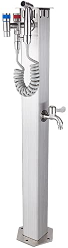 Colonne d'eau de Jardin extérieure en Acier Inoxydable, Fontaine multifonctionnelle de Colonne de Jardin de Cour de Maison, Pompe à Eau de Fontaine à Boire de Colonne de Robinet résistante aux intem