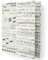 libralides - Ringordner DIN A4 handgemacht Musik-Noten  2-Ring mit Motiv/Muster für 200 Blatt (schmal) - Ringbuchordner für Papier, Folien & Dokumente - Ideal als Notenordner