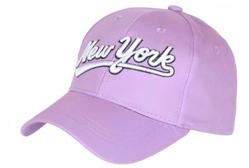 Hip Hop Honour Berretto NY Viola Retro Chic in Cotone Bronxa Baseball - Uomo, viola., taglia unica