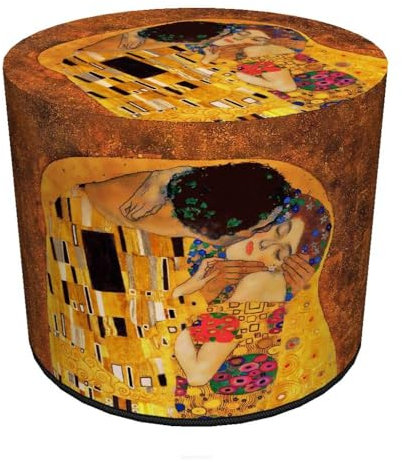 Bertoni Hocker Sitzhocker Pouf Sitzpuff Puff Aus Filz 40 x 40 cm Rund Stabil Abnehmbarer Bezug Waschbar Kiss