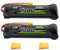 OVONIC 8,4 V NiMH RC Akku 4300mAh Flacher mit XT60- und TRA-Anschluss für RC Auto Truck Truggy(2 Packs