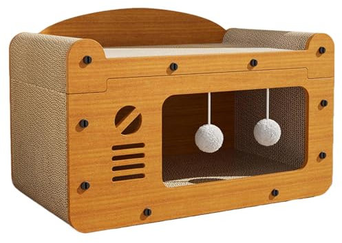 Cat Scratching Bed, Cardboard Scratch Pad, Indoor Kitten Scratcher, Pet Scratching Pads, Eco Friendly Cardboard Cat Scratching Pad for Indoor Kittens Cat Scratches Bed for Training