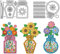 MAYJOYDIY Blumenvase Metall Stanzformen Vintage Spring Vase Stanzschablone Sonnenblumen Shaker Präge Schneideschablone Für Kartengestaltung DIY Scrapbooking Papier Albumdekoration