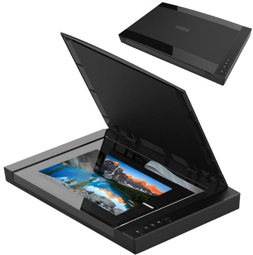 Large Format Flatbed Scanner, A3 Photo Scanner,Scan 12x 17 in 4 Sec, Auto-Scan, Document Book Scanner