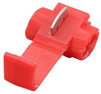 25Pcs 878100 Red22-18AWG Cable Connector Quick Lock Splice Terminal Speaker Binding Wire Connector