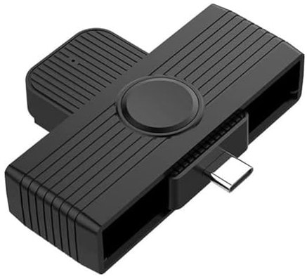 Sirxlevcy Lector de Tarjetas Inteligentes Tipo C, Adaptador de Conector para Clonador de Tarjetas de Memoria, EMV, DNIE, DNI, Sim, Tipo C, para SO,