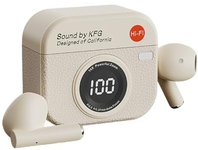 ALCXAZS Comodi auricolari Bluetooth wireless per stile di attivo. Funzione di riduzione del rumore. Auricolare Bluetooth wireless ABS, sottotono