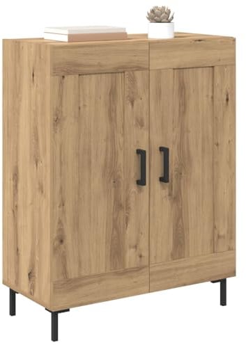 vidaXL Sideboard Artisan-Eiche 69,5 x 34 x 90 cm Verbundholz und Eisen