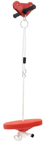 DunleyMin Zipline Kit for Backyard, Zip Wire Rope Kit with 160-Foot Main Cable and Spring Brake, Ultra-Stable Design Supports Up to 150kg Perfect for Parks and Family Fun