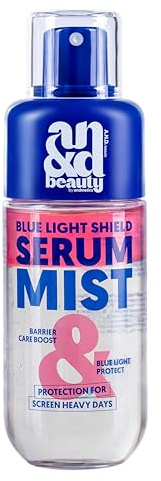 ANDbeauty Blue Light Shield Serum Mist, Gesichtsspray mit Niacinamid, Vitamin C Ester, Ceramiden & Ectoin, schützt vor Blue Light, hydratisiert, beruhigt, Glow Finish, 100 ml