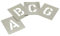 Buchstabenschablonen aus Zink