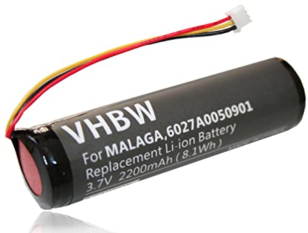 vhbw Replacement Battery compatible with TomTom Rider, 4GC01, 4K00.001, 4K00.13 GPS Navigation System Sat Nav (2200mAh, 3.7 V, Li-ion)