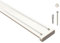 iso-design Gardinenschienen 2 läufig aus Aluminium in weiß - vorgebohrt, 180 cm