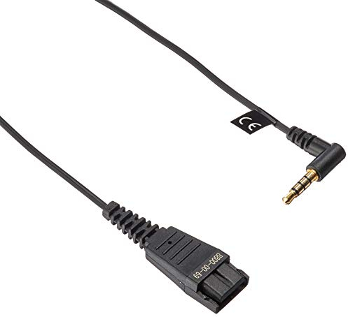 Jabra 8800-00-69 Anschlusskabel QD auf Klinke für BlackBerry/Apple iPhone Schwarz, 3,5 mm