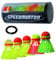 Speedminton Mix 5pk Speeder Tube - incl. 5 different Birdies for Speed ​​Badminton/Crossminton for Outdoor Games (SM03-100-5)