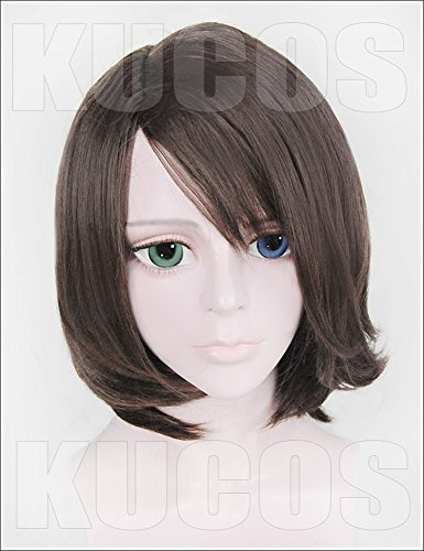 LanTing Cosplay Perücke Final Fantasy X-2 YUNA Brown Perücke Corta Cosplay Party Fashion Anime Human Costume Full wigs Synthetic Haar Heat Resistant Fiber