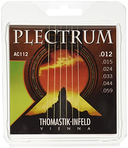 Thomastik Cuerdas para Guitarra Acústica Plectrum Acoustic Series juego AC113 Medium .013-.061 sin niquel
