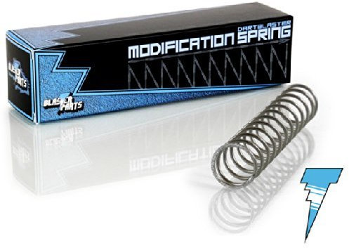 Blasterparts Tuning-Feder für die NERF N-Strike Elite Rampage: Reichweiten-Boost, Schnellfeuer-Funktion, Silber, ab 8 Jahren, geschlechtsneutral