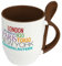 Städtetasse Kaiserslautern - Löffel-Tasse mit Motiv Famous Cities in the World - Becher, Kaffeetasse, Kaffeebecher, Mug - Braun