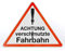 AllesKlaro® - Warnschild Aufsteller - Achtung verschmutzte Fahrbahn - Dreieck - freistehend aufstellbar - 4 mm Alu Verbundplatte (50 x 40 cm)