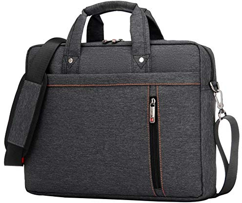HotYou Sac à Main en Nylon Sacoche Porte Documents Serviettes Pochette pour Ordinateur Portable 13 Pouces, Version 1 Noir