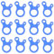 TRIWONDER Aluminiumlegierung Guyline Zeltleinenspanner Zeltzubehör Cord Adjuster Zelt Spanner Seil Teller Seilspanner für Zelt Wandern Camping (Blau (Schneckenform) - 12 Stück)