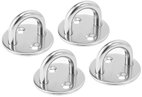 316 Edelstahl 8 mm dicker Ring, rund, Sonnensegel Pad Auge, Platte Boot, 4 Stück