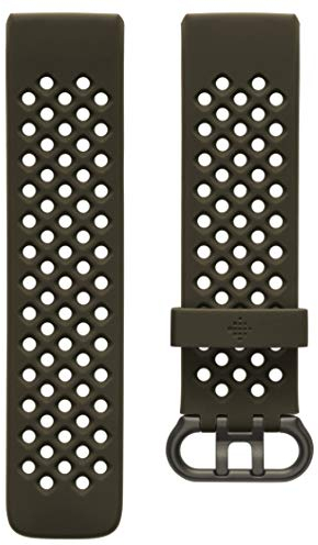 Fitbit Unisex-Adult Charge 4,Sport Band,Evergreen,Small, Tarngrün, S