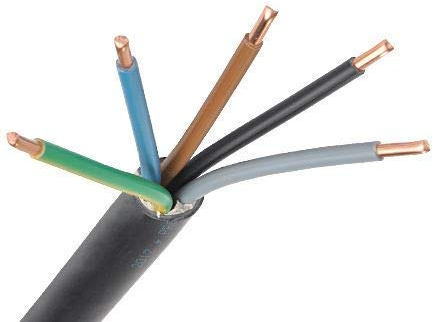 10m Erdkabel NYY-J 5x4 qmm Starkstromkabel