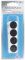 Hook & Loop Dots, Stick-On, 8 Sets of 20mm, Black