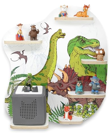 stadtecken Estantería infantil para caja de música, modelo 10, adecuada para cajas de música y aprox. 20 tonies, regalo, para juegos, coleccionar, para colgar