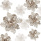 Gwhole 21 Pezzi Fiori per Albero di Natale Champagne Poinsettia Glitter Fiore di Stella Fiore Artificiale Decorazioni Ornamenti Ciodoli e Addobbi per Albero Natalizio e Ghirlande, 9/11/16CM