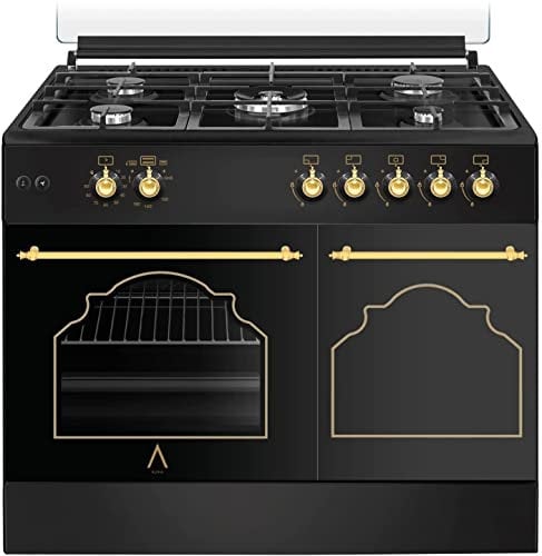 ALPHA Cocina de Gas VULCANO GOLD-90PB. Portabombonas, Ventilador, Corte de Gas Seguro y Temporizado. **ALTA GAMA**