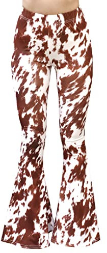 Daisy Del Sol Bequeme, leichte, dehnbare Vintage-Palazzo-Hose im Stil der 70er Jahre mit Schlag, Lounge-Yogahose