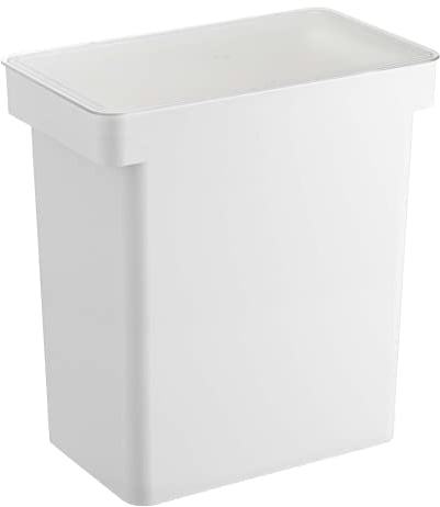 YAMAZAKI 5617 TOWER Futterbehälter für Haustiere (12 kg), weiß, Polypropylen/ABS-Harz/POM Harz/Silikon, minimalistisch, 41 x 24 x 42.5 cm