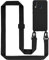 Cadorabo Handykette kompatibel mit Samsung Galaxy A40 Schutzhülle TPU Liquid Silikon Case Necklace mit verstellbarem Band Kordel Band mit Etui Rundumschutz Case Hülle für Galaxy A40 in Schwarz