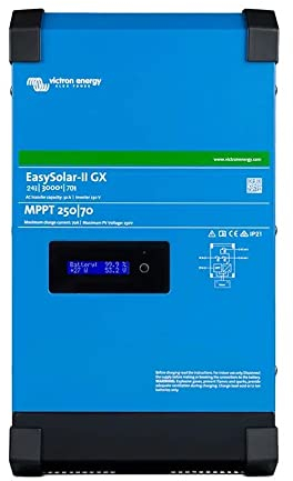 Victron Energy EasySolar-II GX 3000VA 24-Volt 230V Wechselrichter 70 Amp Batterie Ladegerät and Solar Ladegerät MPPT 250V 70 Amp