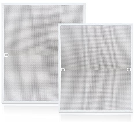 Randaco Fliegengitter Fenster mit Alu-Rahmen Insektenschutz Fliegenschutz Insektenschutzrahmen Spannrahmen mückengitter gitter ohne Bohren 100x120cm