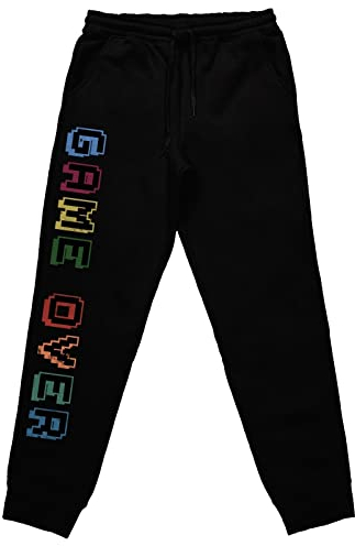 tshirtladen Game Over Gamer Jogginghose Schlafhose tolles Statement, Farbe: Schwarz, Größe: XXXXL