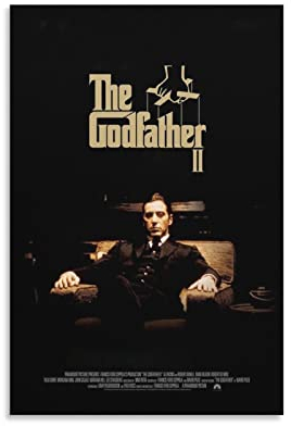 NANXIANG Der Pate Teil 2 Poster – Filmposter Leinwand Wandkunst Poster Dekorativ Modern Home Print Bild