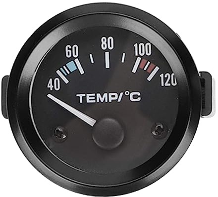 Voarge Instrumentos de coche, 12 V, 5 cm, universal, puntero de temperatura del agua del coche,sensor para coche digital LED universal