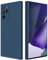 GiiYoon Coque pour Samsung Galaxy Note 20 Ultra 5G Case en Silicone, Etui de Protection Antichoc Etui Housse Silicone Ultra-Mince avec Couche Intérieure en Fibre et Protection pour Caméra, Bleu